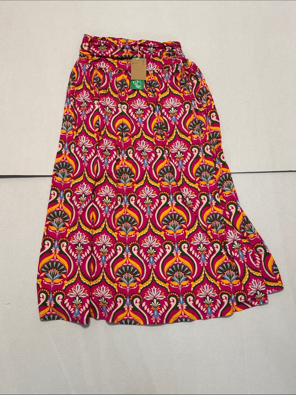 Boden Vibrant Floral Print Midi Skirt - Pink Multi NWT! Sz 2R